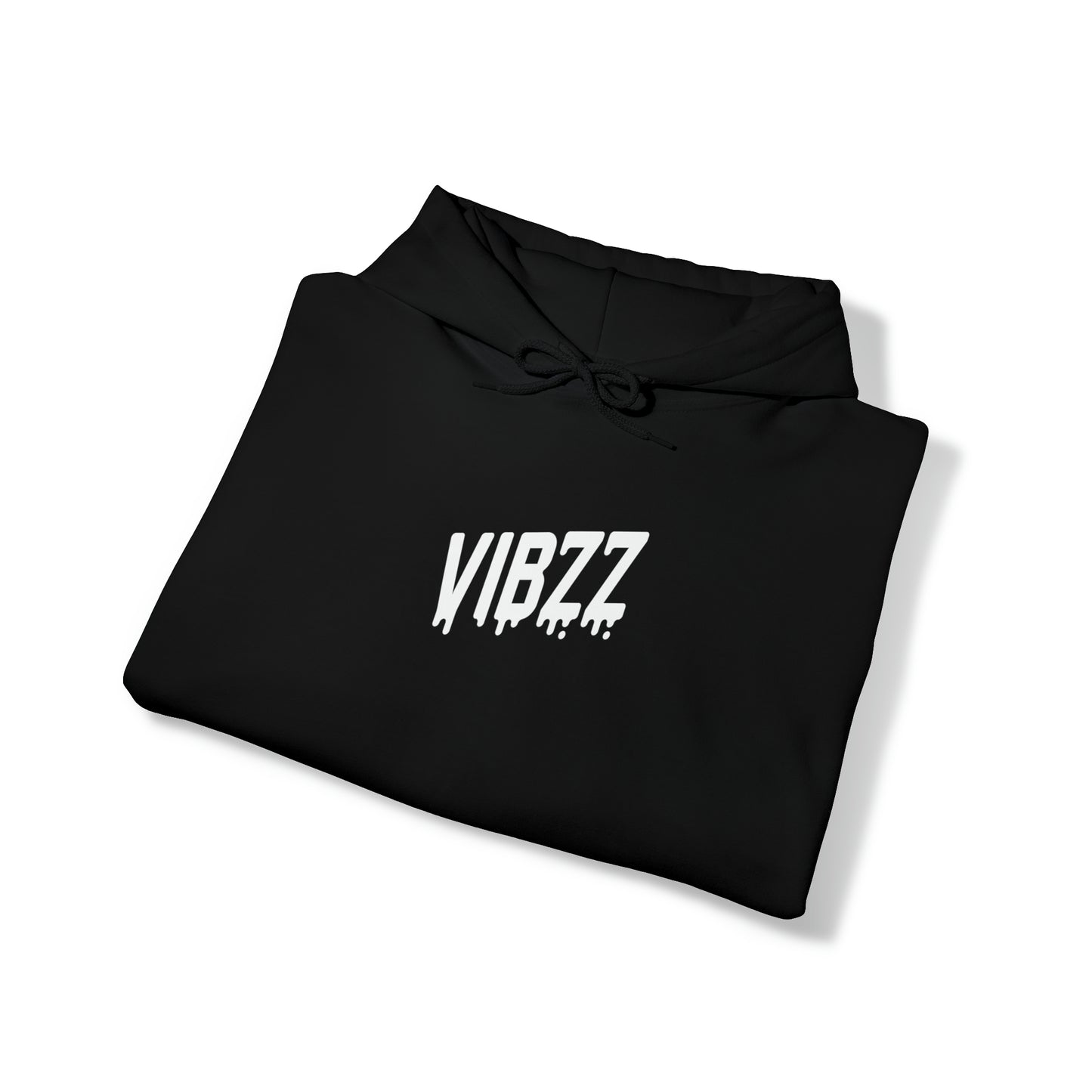 Vibzz Hoodie White on Black