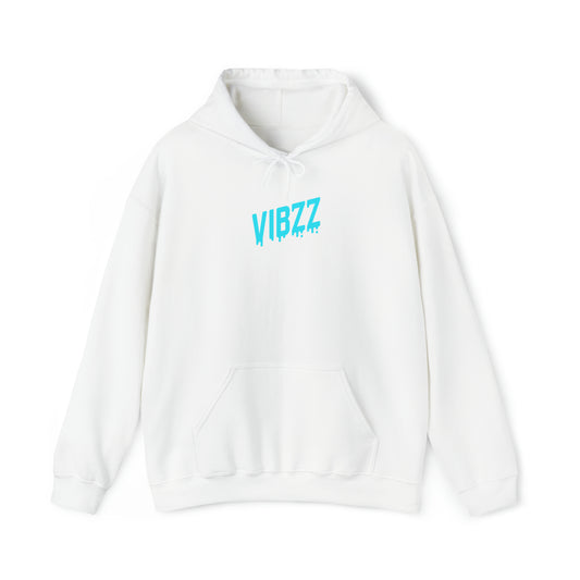 Vibzz Hoodie Blue on White