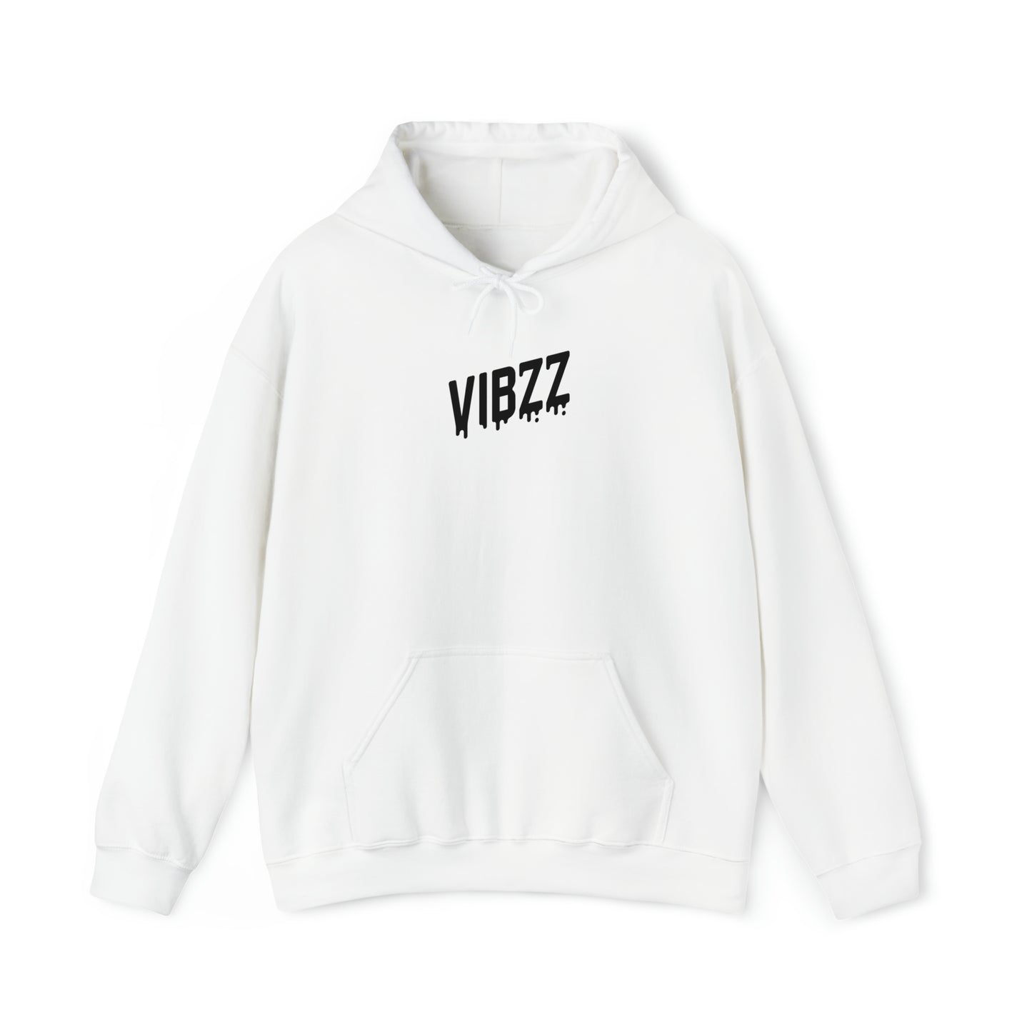 Vibzz Hoodie Black on White