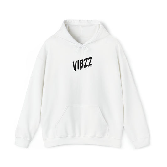 Vibzz Hoodie Black on White