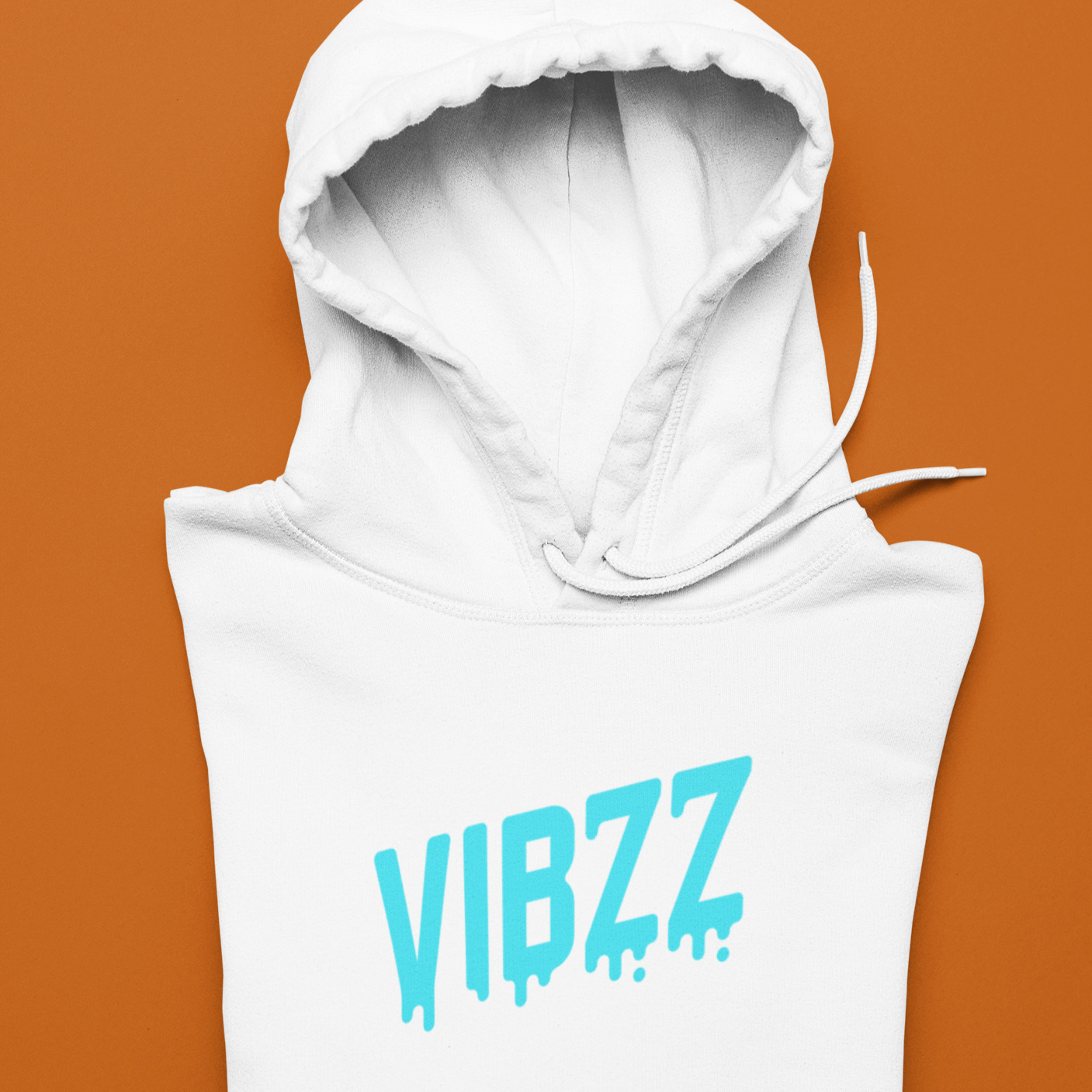 Vibzz Hoodie Blue on White